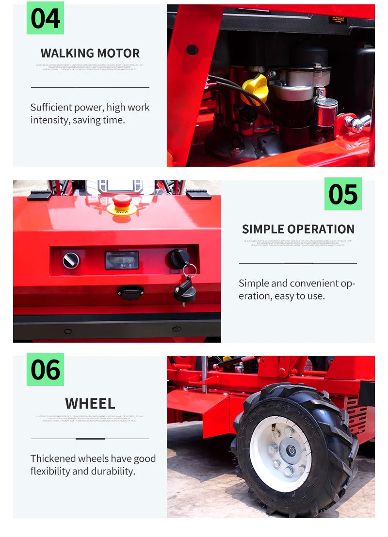Customized remote-controlled four-wheel small robot lawn mower with a cutting width of 600mm, achieving efficient lawn care