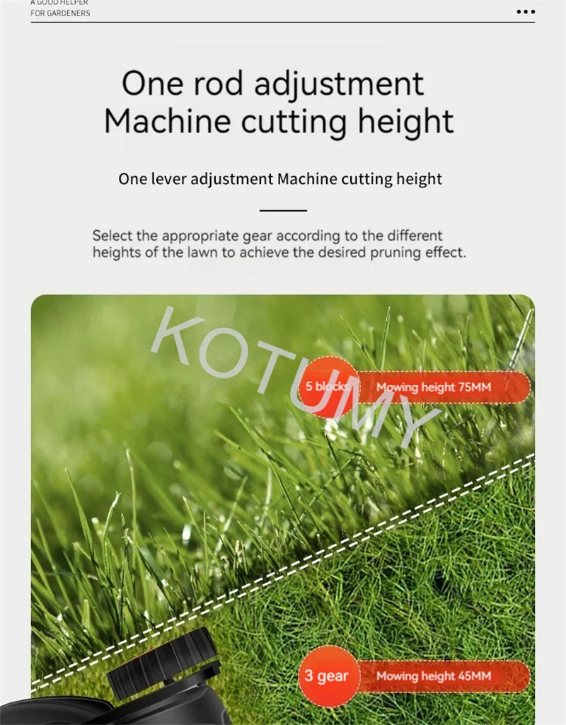 1500W/1800W/2200W Grass Trimmer For Garden Courtyard Hand Propelled Electric Lawn Mower Household Weeding Machine