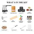 Candle Making Kit with Wax Melter, Complete Candle Making Supplies, Including Melting pot, Soy Wax, Melting Pot, Scents and Dyes