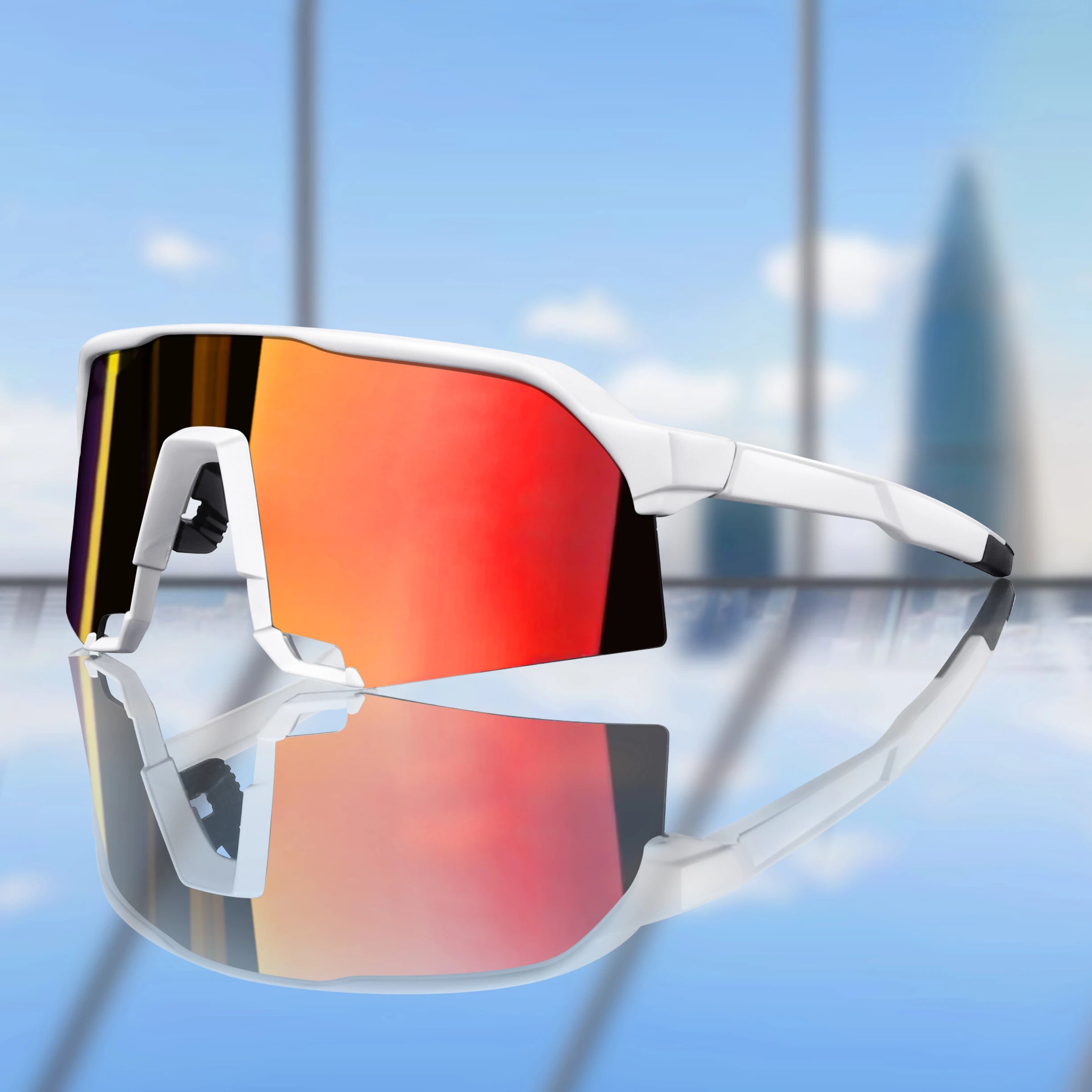 Brand 100 Cycling Sunglasses for Men and Women UV400 Protection 5 colors Big Frame Running Fishing Sports Eyewear