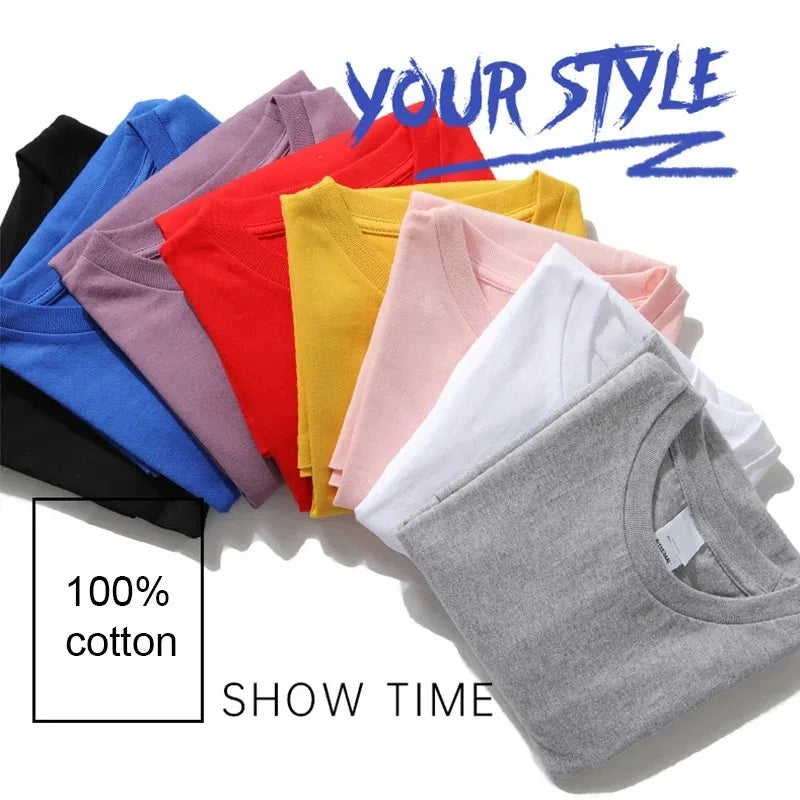 2024 Summer Short Sleeve T Shirt Men'S graphics Print Black White Tshirt Top Tees loose Fashion Clothes O- neck Tshirts