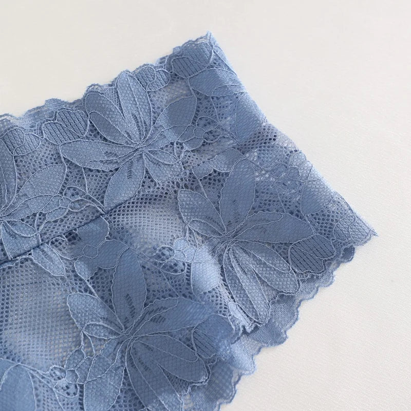 5PCS/SET Women's Floral Lace Panties Sexy Perspective Low Waist Briefs Hollow Comfortable And Breathable Lingerie Sexy Lace New