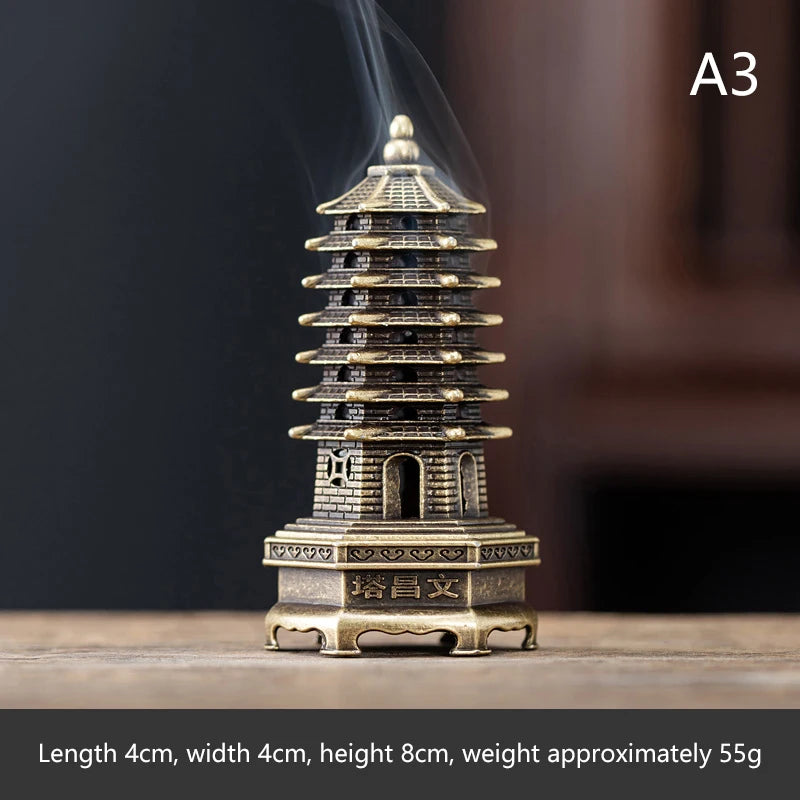 Brass Incense Burner Metal Aromatherapy Holder Unscented Ideal For Yoga Meditation Bedroom AmbianceHome Decor