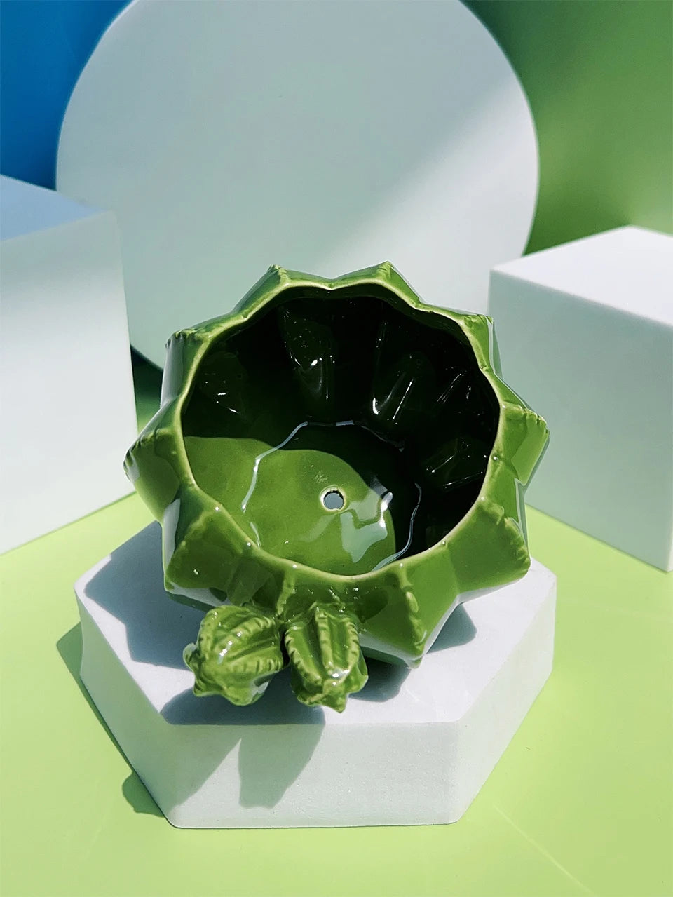 Creative Cactus Shaped Ceramic Succulent Flower Pot Garden Balcony Decorations Home Living Room Desktop Decoration Ornament