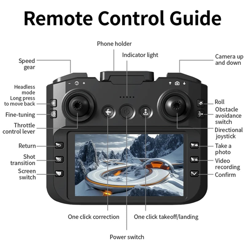 Drone Large Screen Aerial Photography Brushless Quadcopter Obstacle Avoidance And Collision Avoidance Remote-controlled Z4