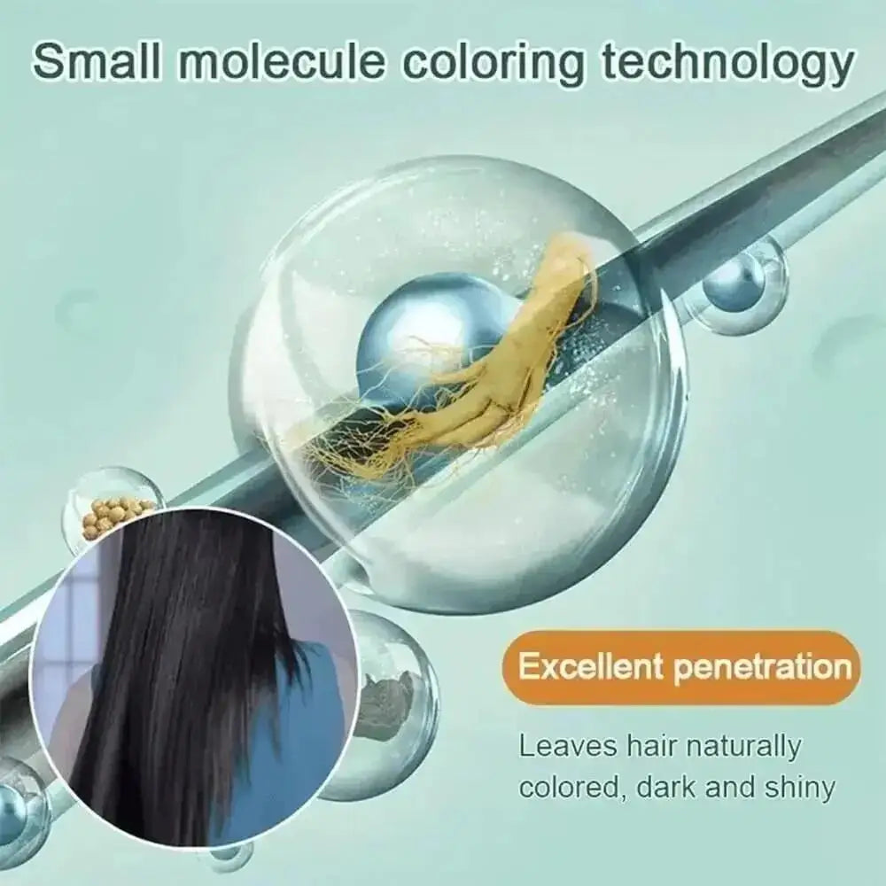100ml Natural Herbal Hair Dye Shampoo 3 in 1 Change Hair Color Gray Hair to Dark Brown Black Deep Nourishing Fashion Hairs Care