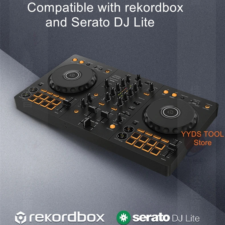 DJ Pioneer DDJ-FLX4 Beginner DJ Digital Controller for Live Streaming and Bar DJing