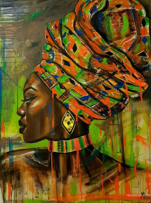 African Black Woman Graffiti Art Posters And Prints Abstract African Girl Canvas Paintings On The Wall Art Pictures Wall Decor