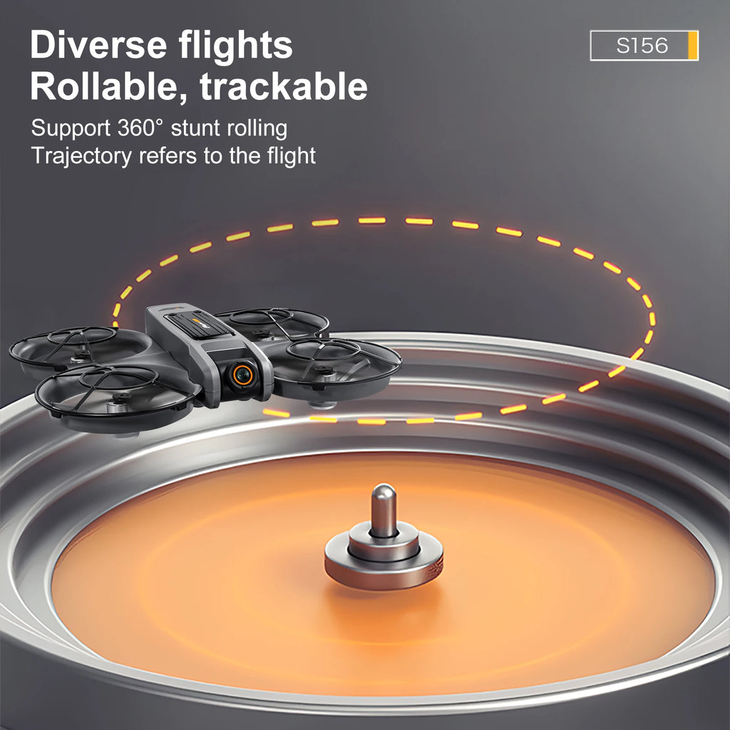 Drone with Camera 4K HD Video Stable Hover 180° Adjustable Lens 3D Flip RC Drones FPV Brushless Optical Flow Quadcopter UAV