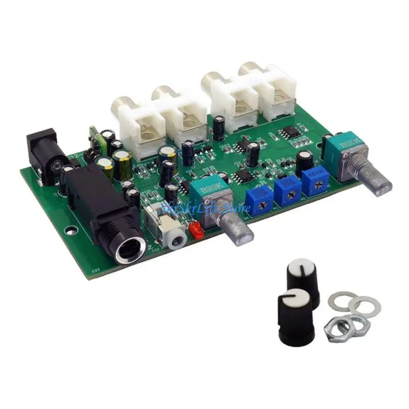 E65E Professional Stereo Audios Mixer Automatically Reduces Background Music Accompaniment Mixing Board DC12V-24V