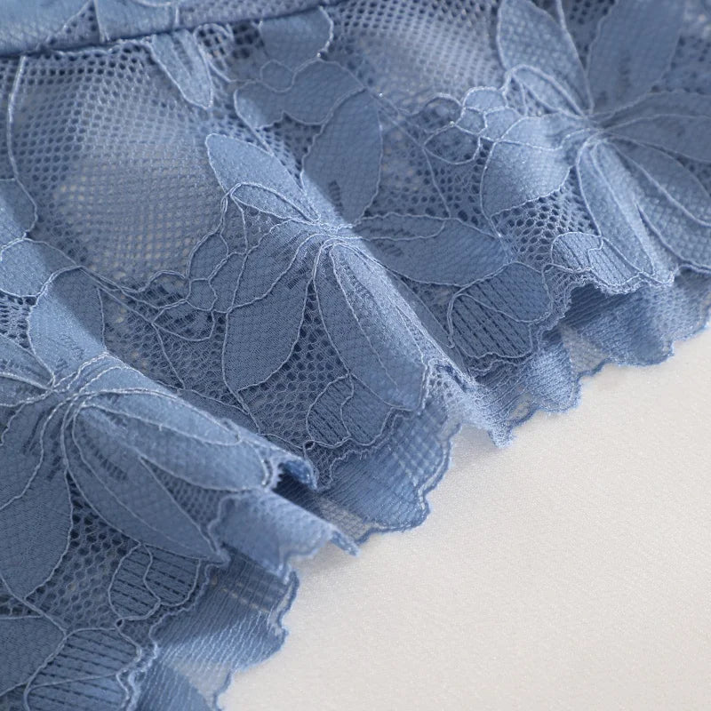 5PCS/SET Women's Floral Lace Panties Sexy Perspective Low Waist Briefs Hollow Comfortable And Breathable Lingerie Sexy Lace New