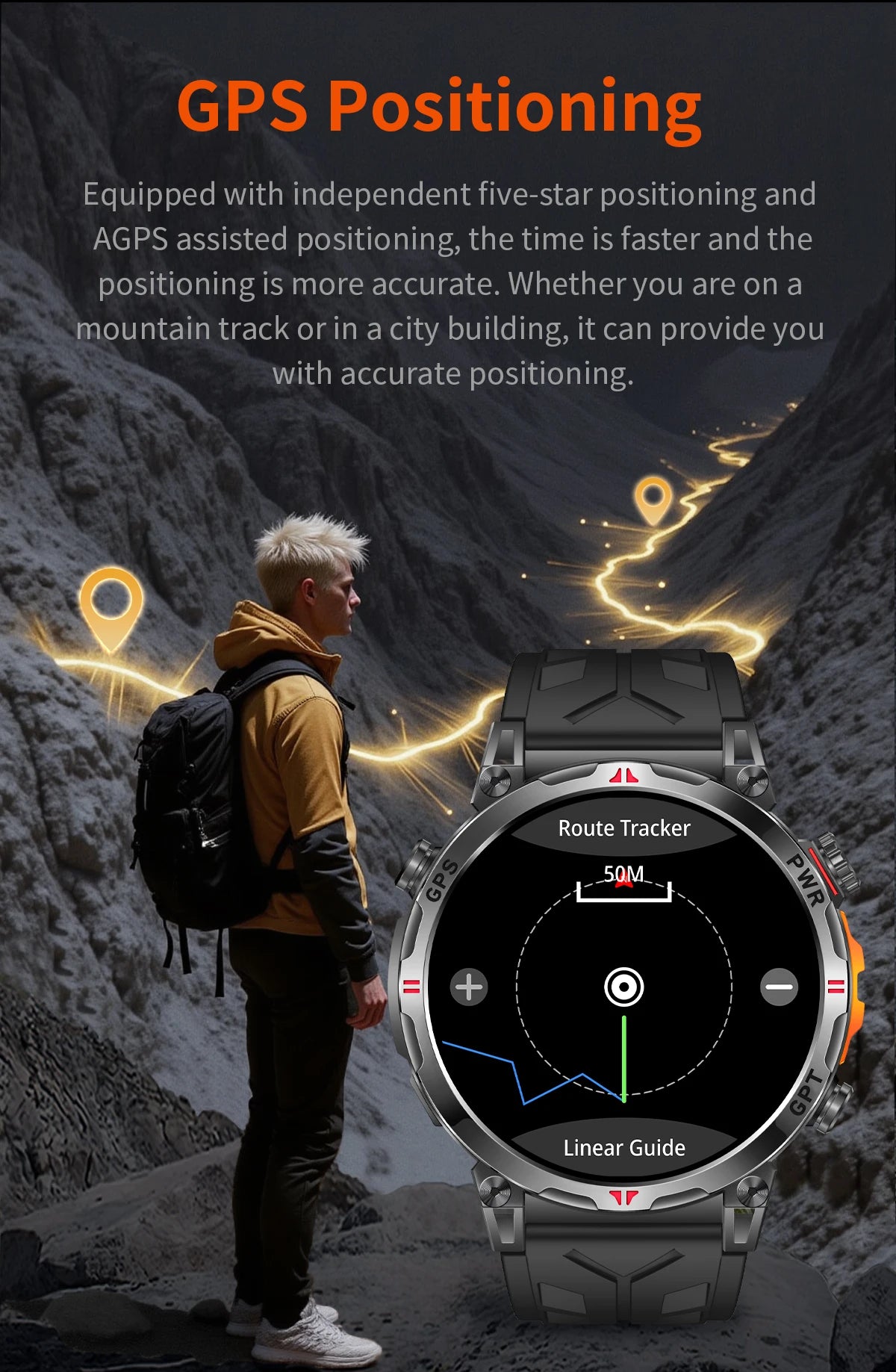 2026 New Outdoor GPS Sports Smartwatches Men Compass 10ATM Waterproof 24/7 Health Monitoring Chat GPT Bluetooth Call Smart Watch