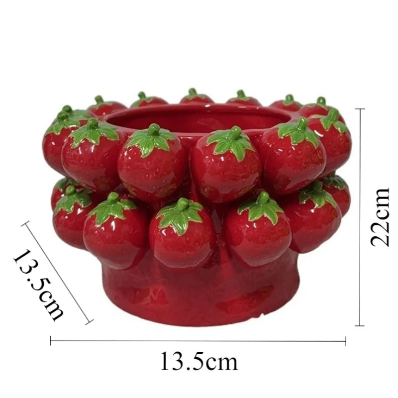 Ceramic Flower Pot Indoor Flowerpots Large Luxury Decorative Table Flowerpot Pretty Modern Cute Elegant Vase Garden Accessories