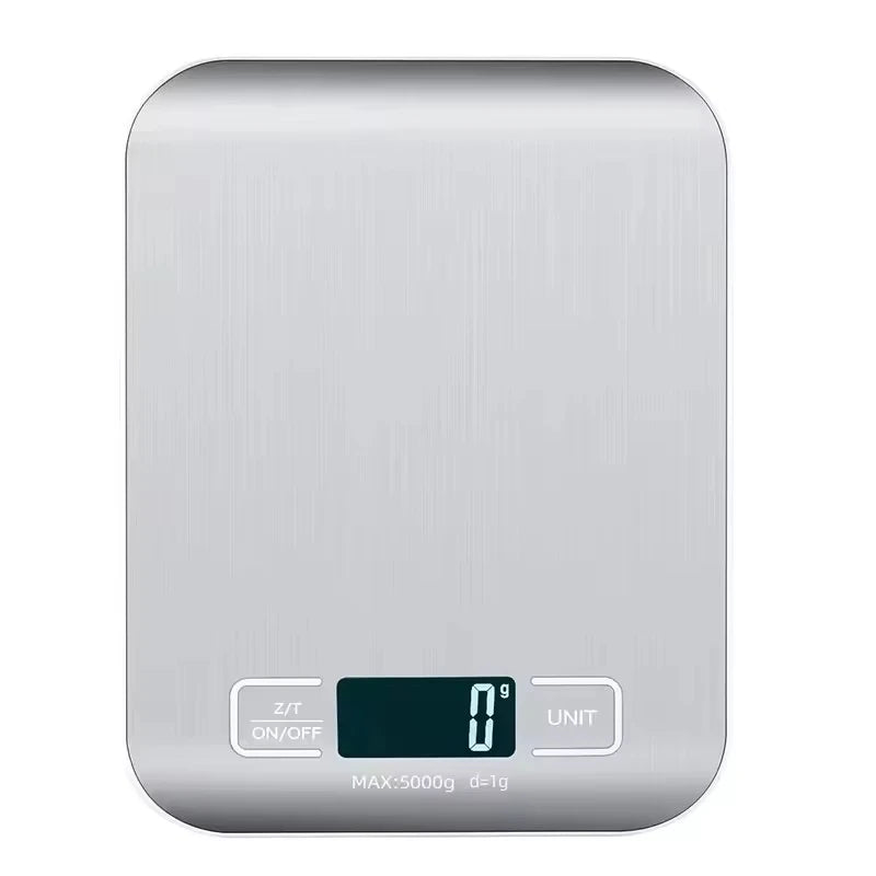 Digital Kitchen Scale LED Display 5/10kg-1g Stainless Steel Panel Electronic Scales Home Jewelry Food Weighing Baking Tools