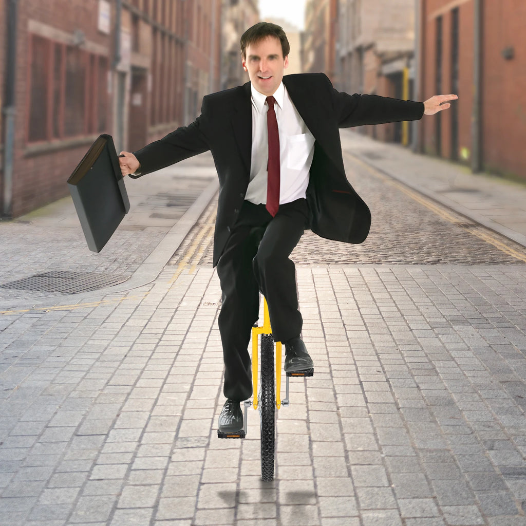 24-inch Wheel Unicycle Height Adjustable Unicycle Black/Yellow/Blue/Red Steel One Wheel Bike For Cycling Balance Training