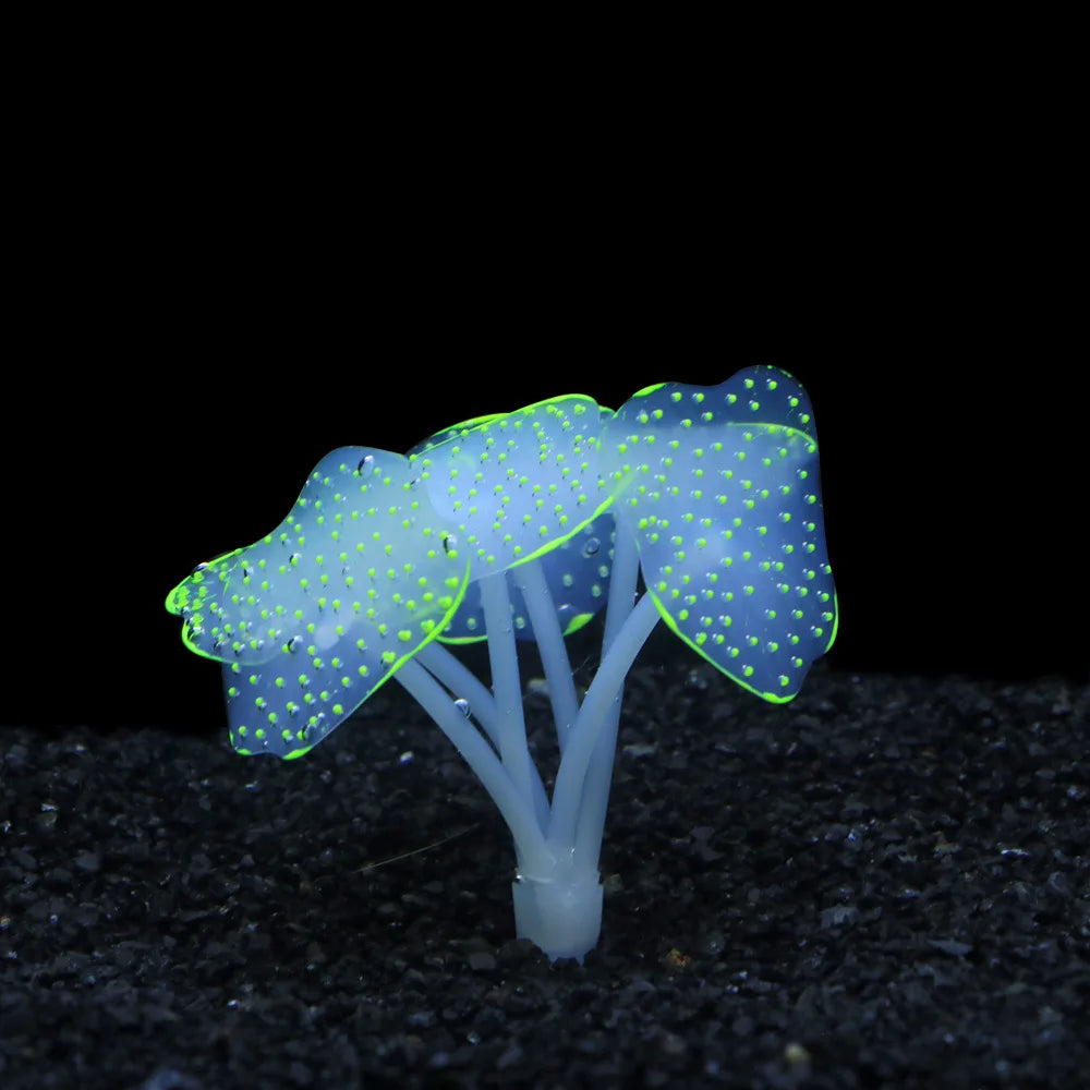 Artificial Glowing Anemone Luminous Plant Fish Tank Aquarium Decoration Underwater Landscape Ornament Aquascaping Accessories