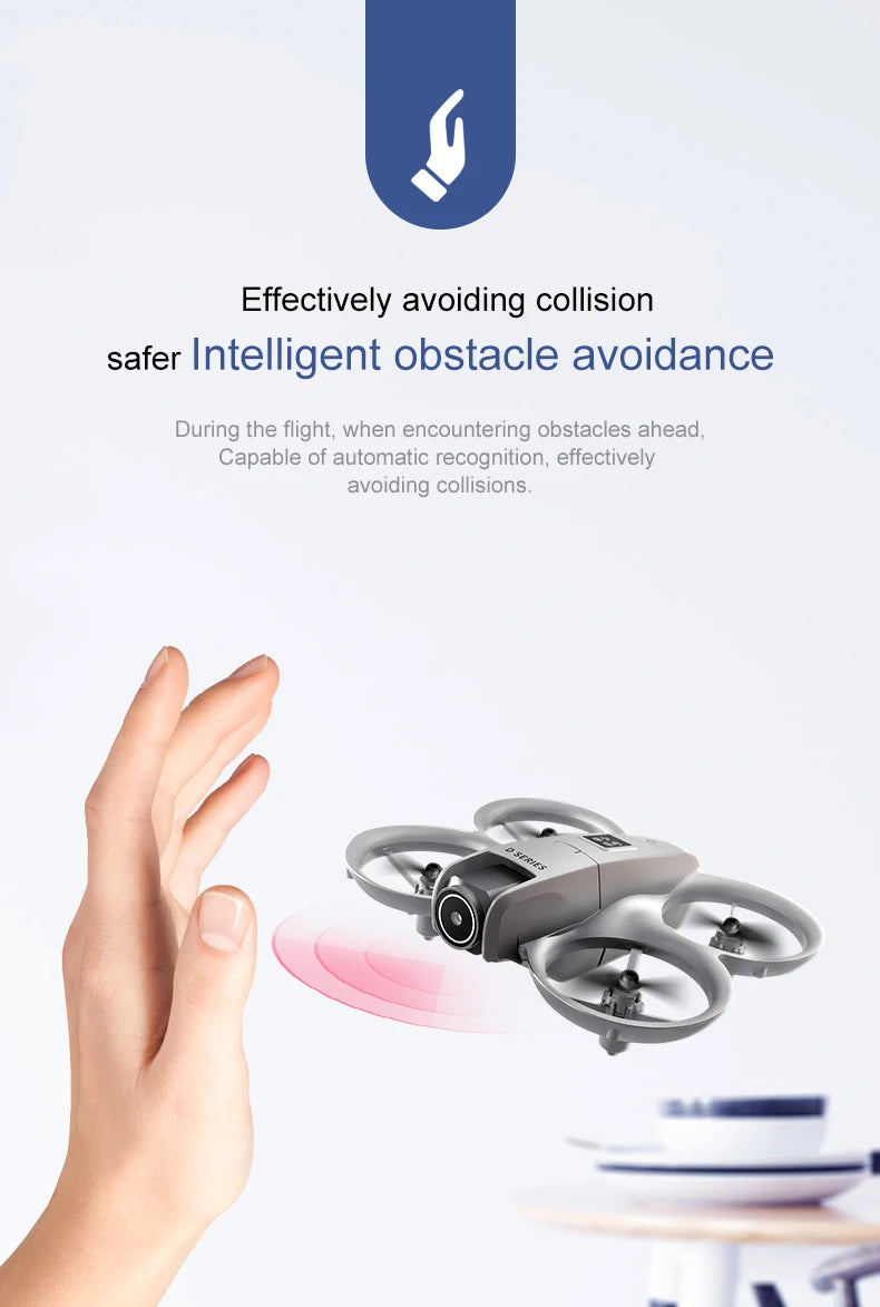 D16 Drone 8K HD With FPV Dual Camera RC Brushless Power Motor 5G WIFI Smart Obstacle Avoidance Profesional Aerial Quadcopter Toy