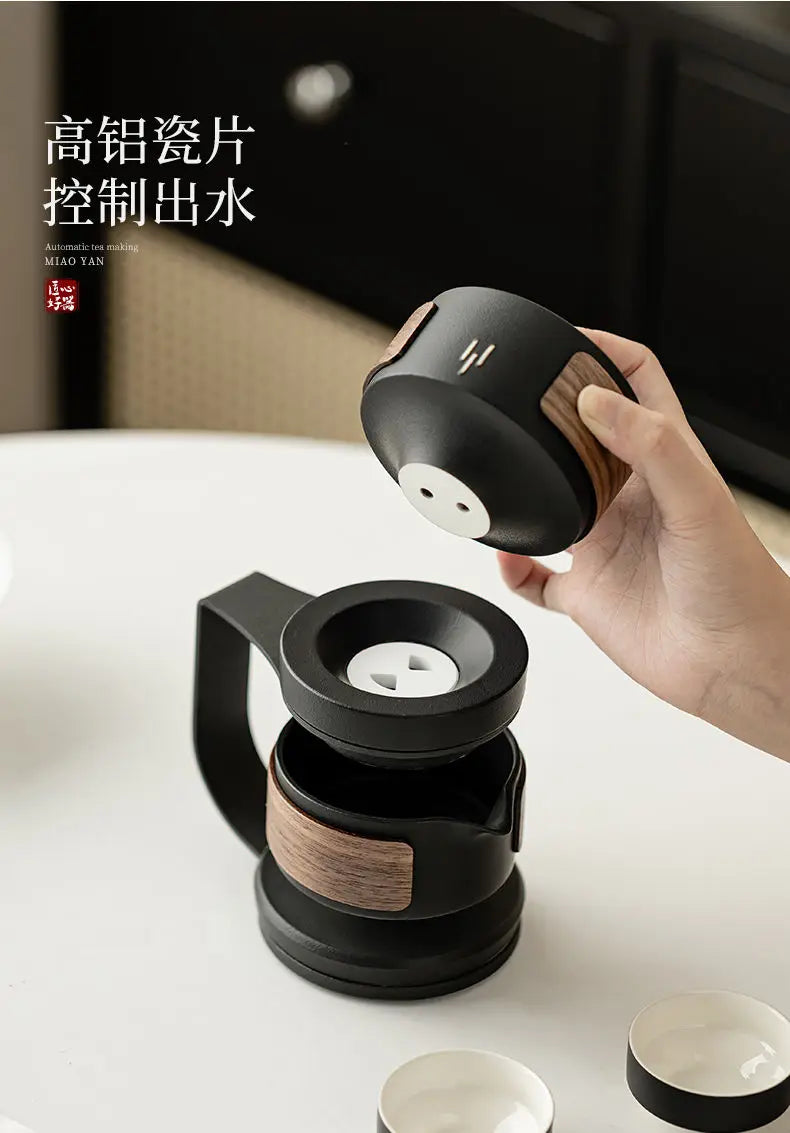 Ceramic automatic tea set, home tea making, office high-end and atmospheric complete set of tea set