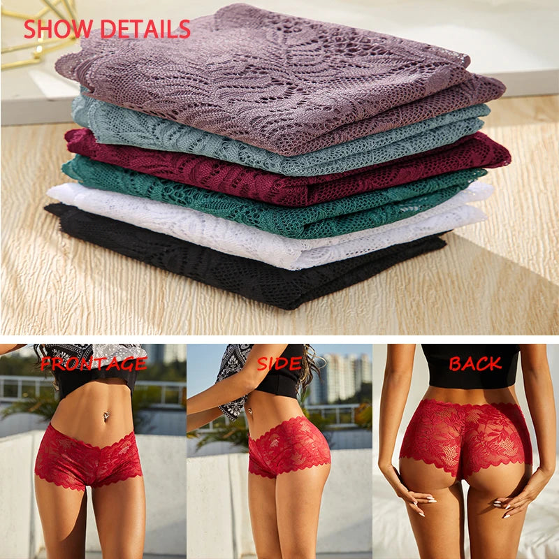 3pcs Women's Sexy Lace Bras for Women With Floral Edges seduction seamless briefs Exquisite Underwear  Comfort Underpants