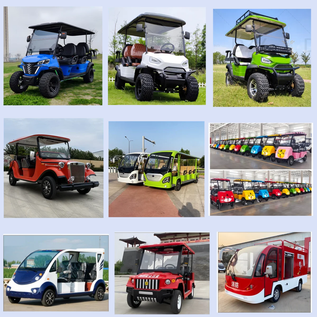 2025 New Product Luxury Heavy duty 2-seater Electric Big Wheel Club Cart Golf Cart  Electric handcart hunting cart