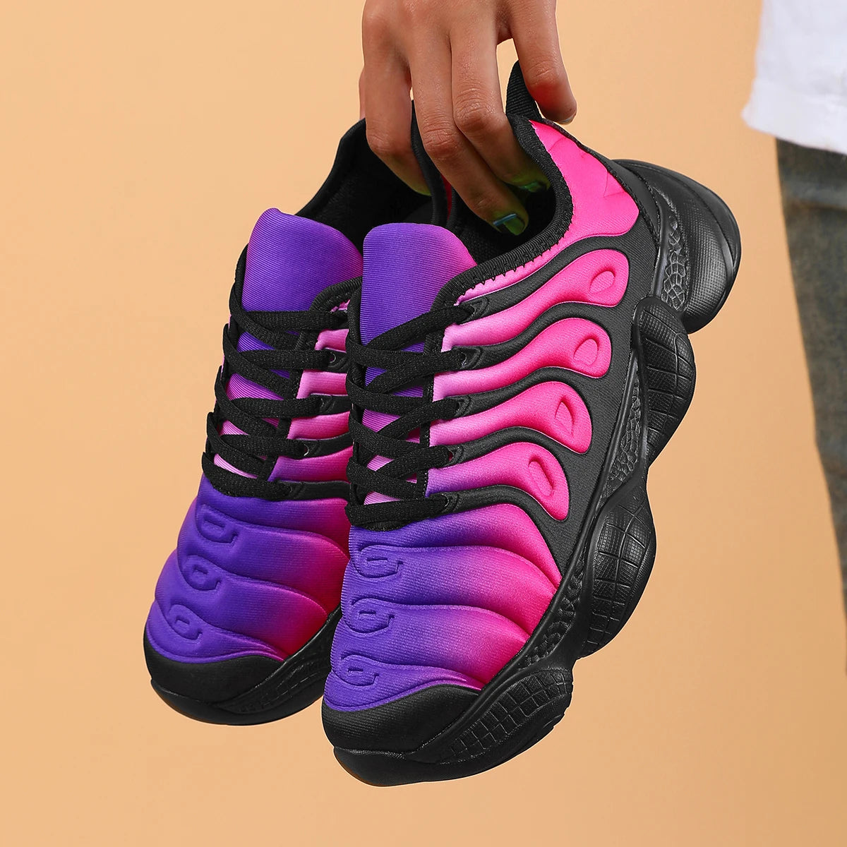 Colorful inkjet outdoor-style comfortable casual walking shoes, suitable for women, with size range of 36 - 43, sports shoe styl