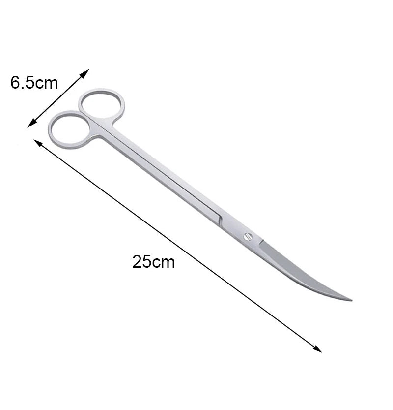 Aquarium Tools Set Scissor Tweezers Plants Wave Scissors Grass Stainless Cleaning Tools Fish Tank Shovels Aquarium Accessories