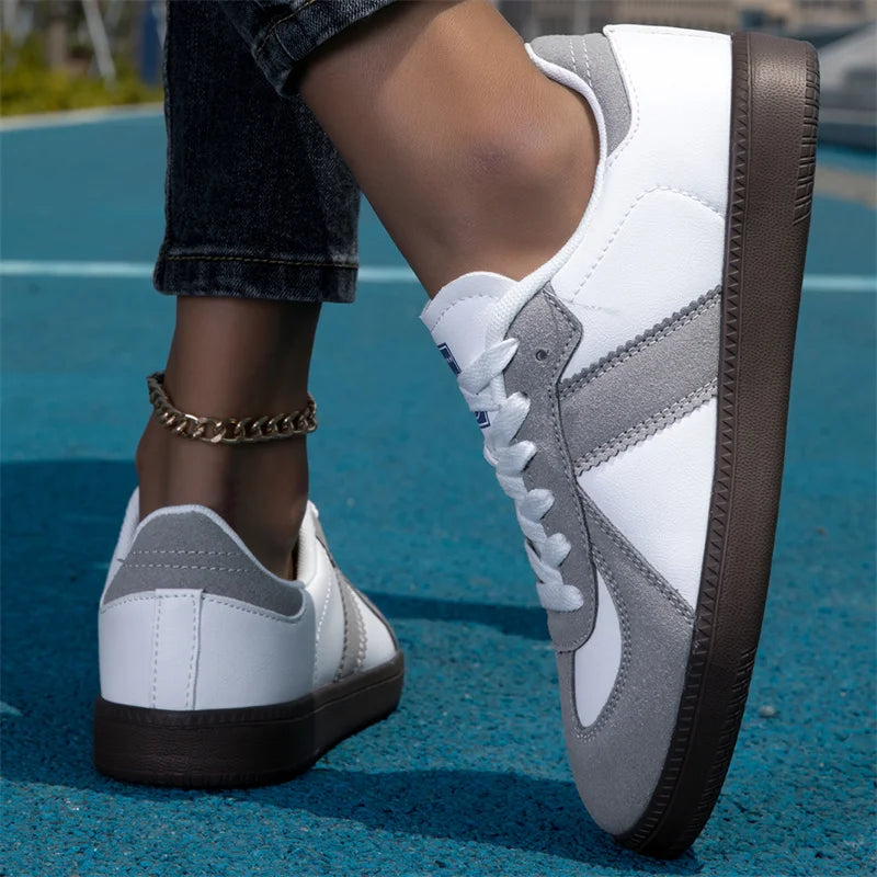 ELUVA Womans Comfortable Sneakers for Men Women White Lightweight Shoes Non Slip Walking Shoes Casual Couple Sneakers Sport