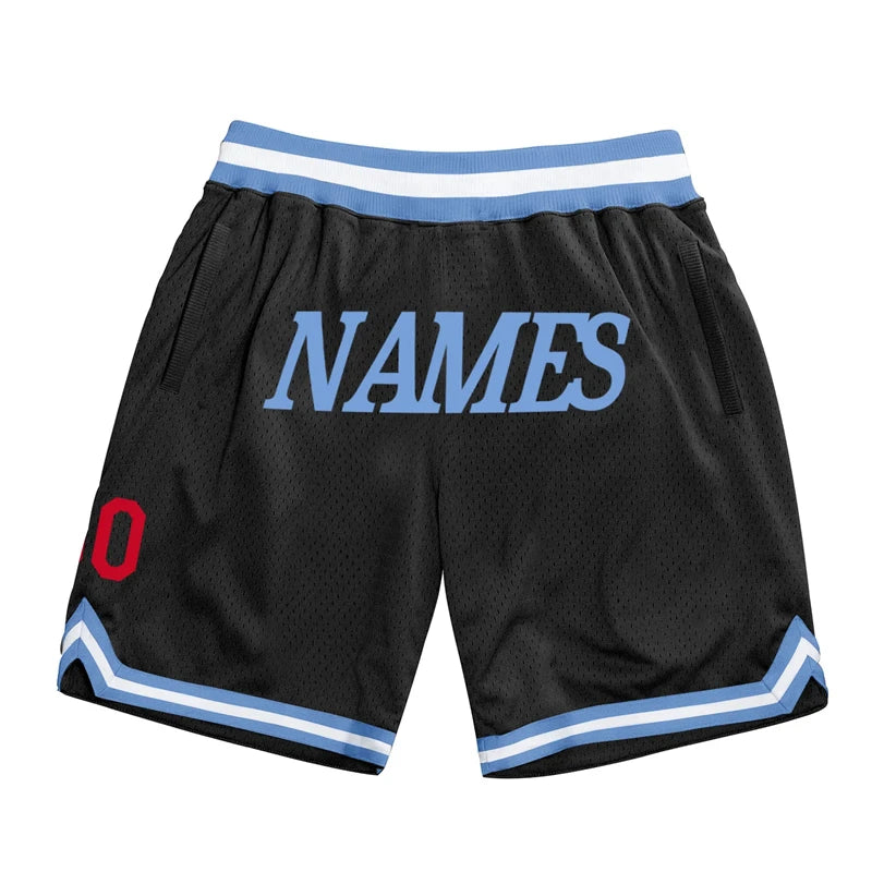 Custom Team Name Number Basketball Shorts For Men Summer Fashion 3D Printed Black Short Pants Loose Breathable Sports Shorts