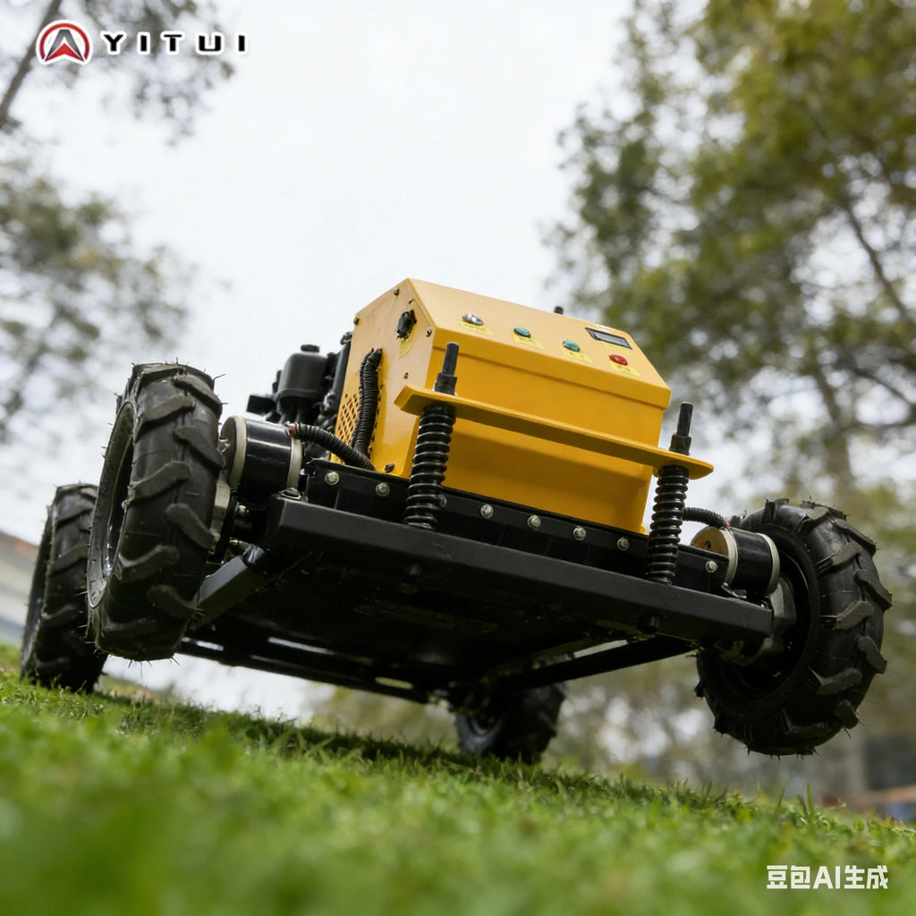 Customized Factory Direct Wheeled Lawn Mower 550mm Cutting Width Affordable Mower Agricultural Remote Control Robot Lawn Mower