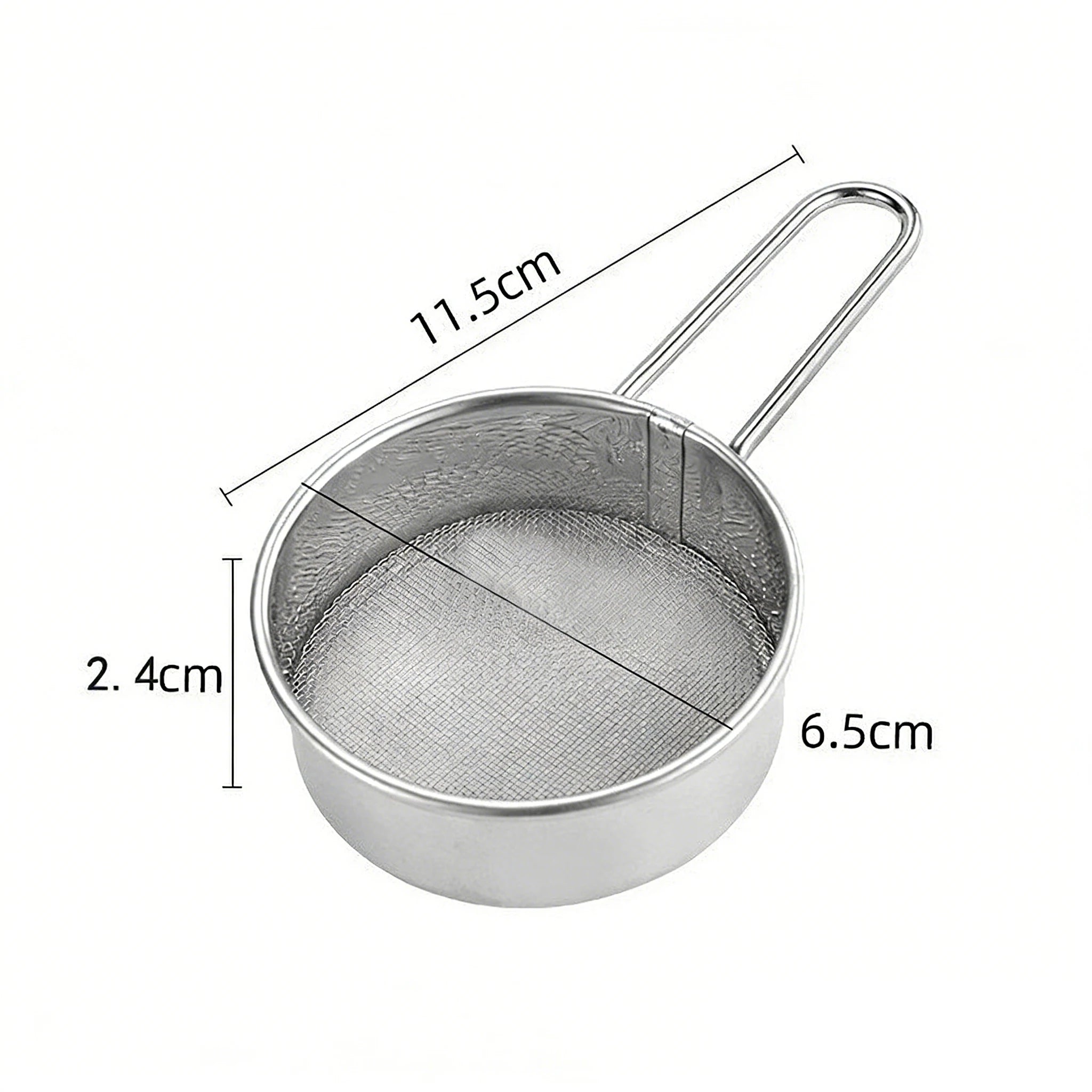 1/3Pcs/Set Stainless Steel Wire Fine Mesh Oil Strainer Flour Colander Sieve Sifter Pastry Baking Tools Kitchen Accessories