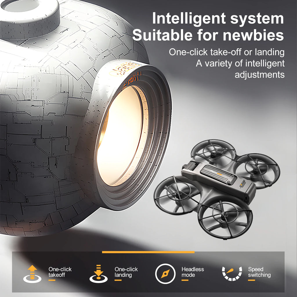 Drone with Camera 4K HD Video Stable Hover 180° Adjustable Lens 3D Flip RC Drones FPV Brushless Optical Flow Quadcopter UAV