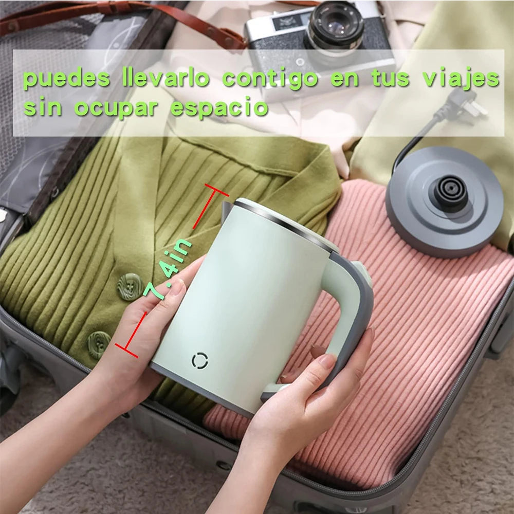 110V/220V Electric Kettle 0.8L Portable Travel Kettle Stainless Steel Liner With Auto Shut-Off 600W 5Mins Fast Boil Home Kettle