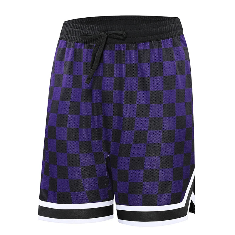 Boys Basketball Running Sports Loose Plus Size Shorts Tie With American Street Print Five Points Big Pants Gym Training