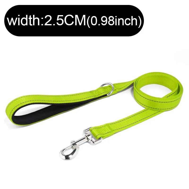 Dogs Leads Leashes Reflective Drawstring Pet Leash Explosion-proof Dog with D-ring & Metal Fastener for Dog Walking and Training