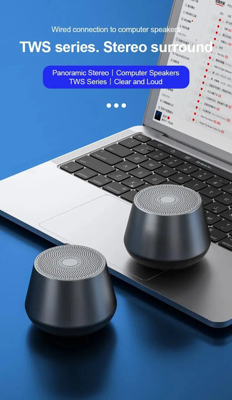 2026 New Choice Portable Bluetooth 5.0 Mini Speaker Stereo Surround Wireless Bluetooth Speakers Music Audio Player Loudspeaker