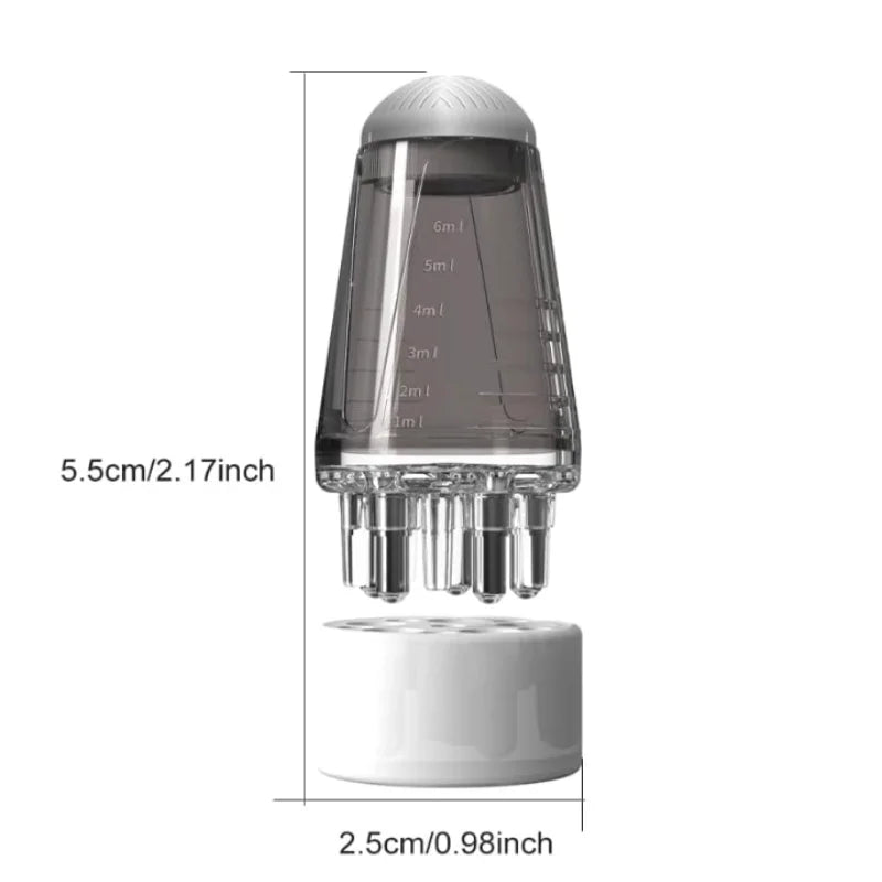 6ml Scalp Applicator Mini Head Massager Roller Ball Brush Hair Growth Essential Oil Medicine Liquid Applicator Massage Comb