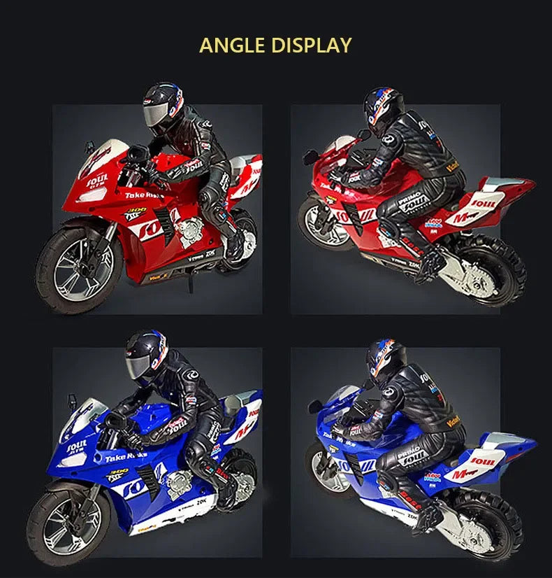 1/6 RC Motorcycle Rc Cars Self-stable Balance Standing on One Wheel Competitive Racing Drift Stunt Electric Motorcycle for Kids