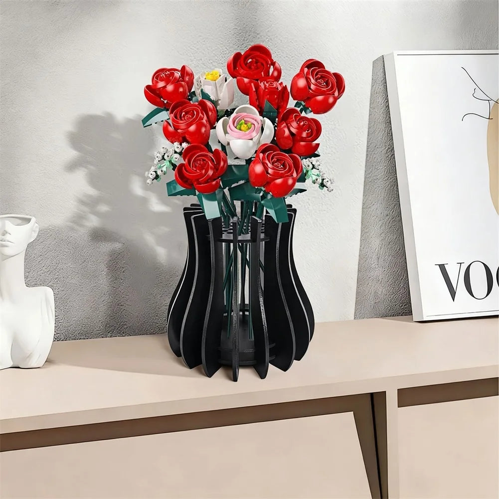 Assemble Wood Vase Craft Kit Versatile Tabletop Decor & Engaging Activity Present For Craft Lovers