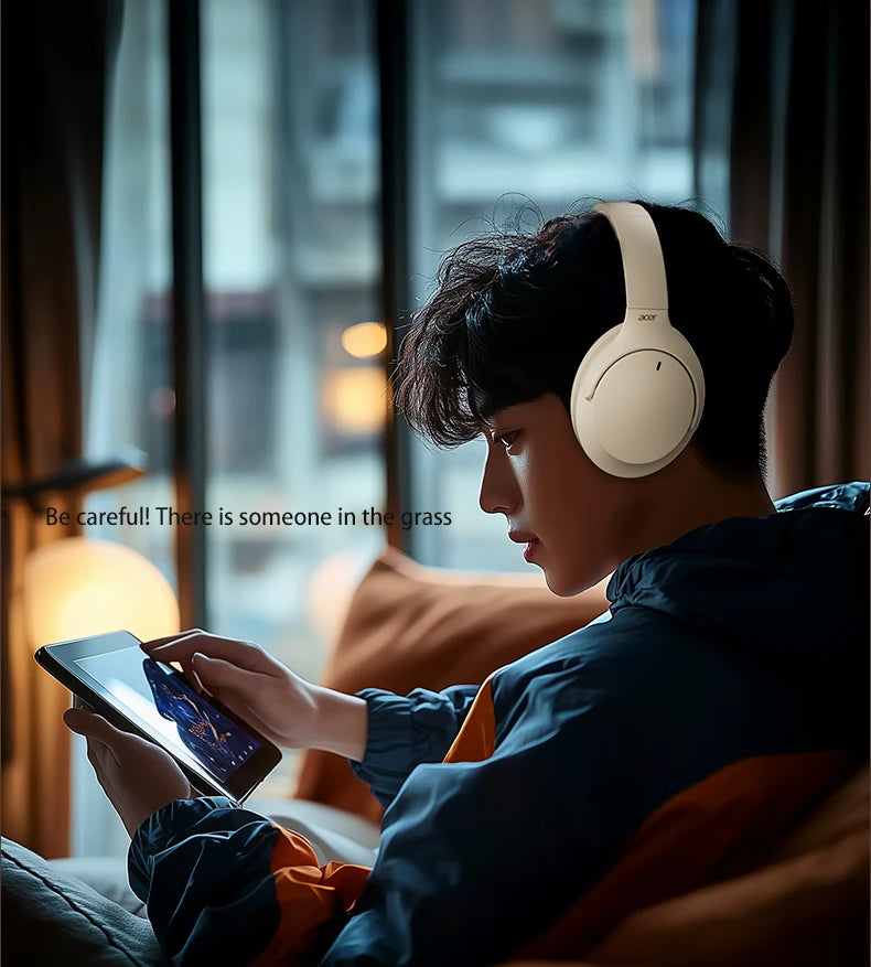 Acer OHR305 ANC Wireless Headphones Head Tracking 3D Spatial Audio -42dB ANC Bluetooth 5.4 HIFI Headset ENC HD Mic Low-Latency