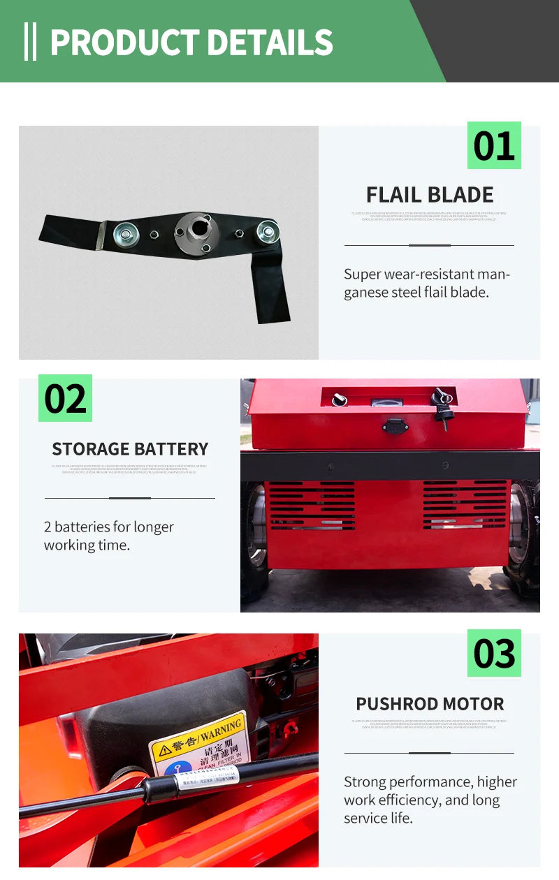Customized remote-controlled four-wheel small robot lawn mower with a cutting width of 600mm, achieving efficient lawn care