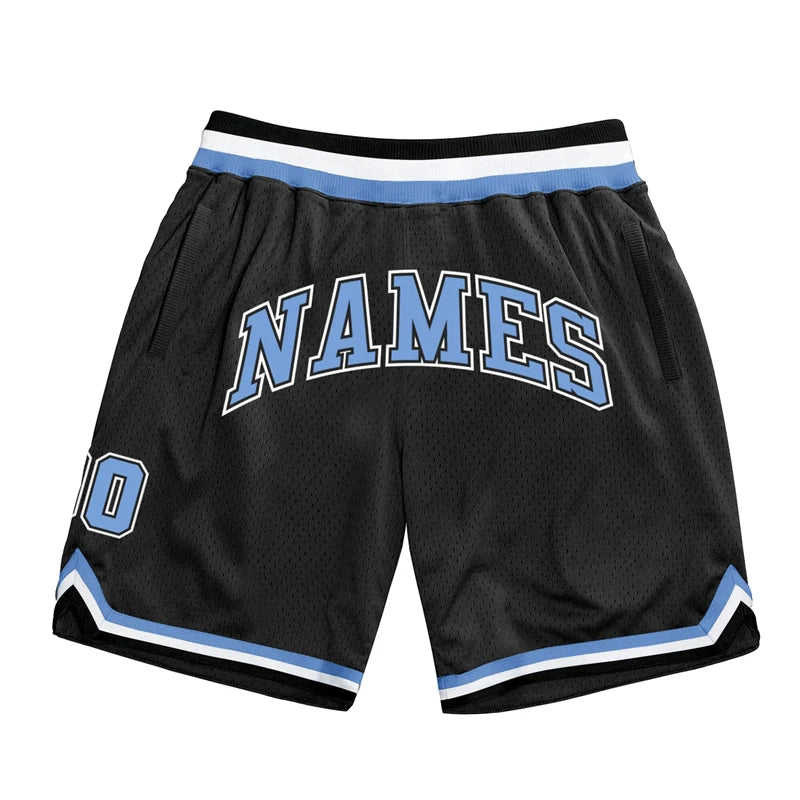 Custom Team Name Number Basketball Shorts For Men Summer Fashion 3D Printed Black Short Pants Loose Breathable Sports Shorts
