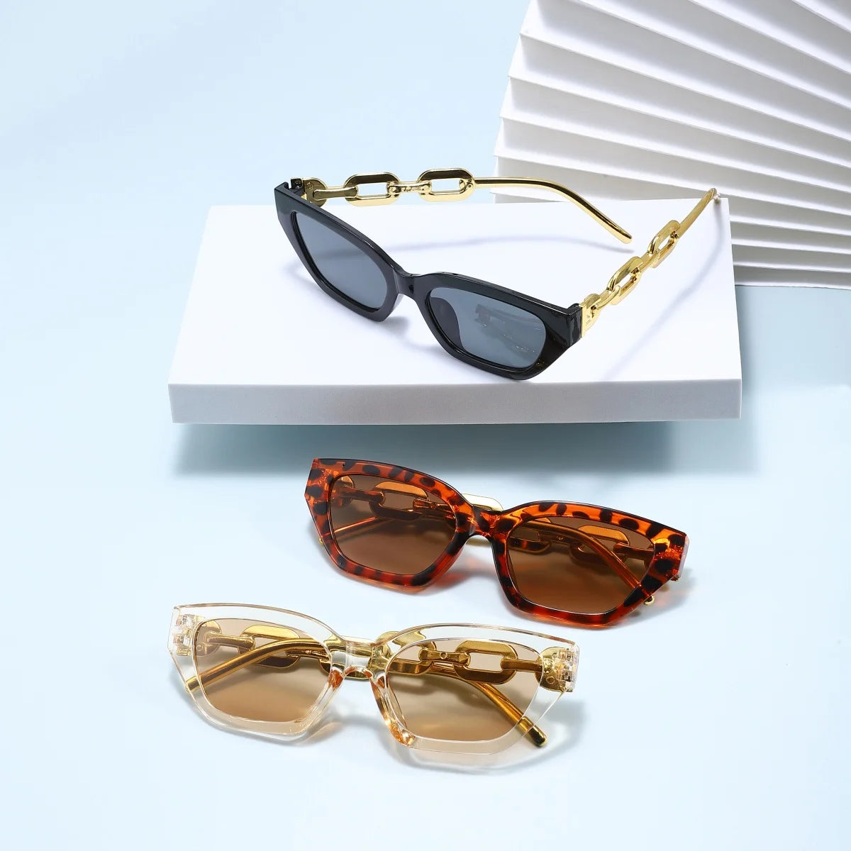 5pcs European and American retro style men's and women's fashionable sunglasses, trendy and versatile, suitable for summer sun s