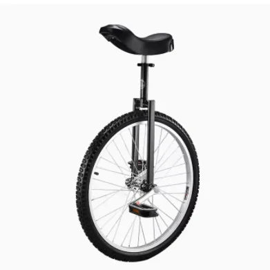 24'' Unicycle Monocycle Men Children Adult Balance Bike Funny Acrobatics Single-Wheel Lock Wheelbarrow