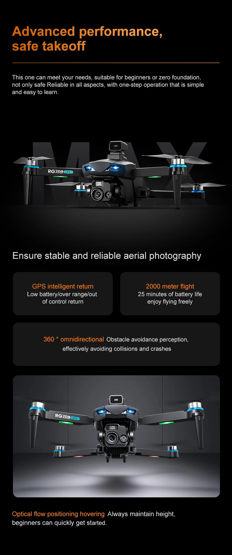 Drone Professional GPS 8K HD Dual Camera RC Drones with Screen 5G WIFI Image Transmission FPV Aerial UAV Obstacle Avoidance Dron