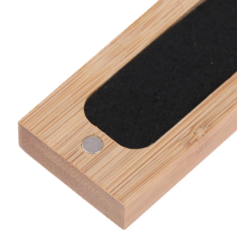 1Pc Bamboo Wood Incense Stick Holder Burning Joss Insence Box Burner Ash Catcher