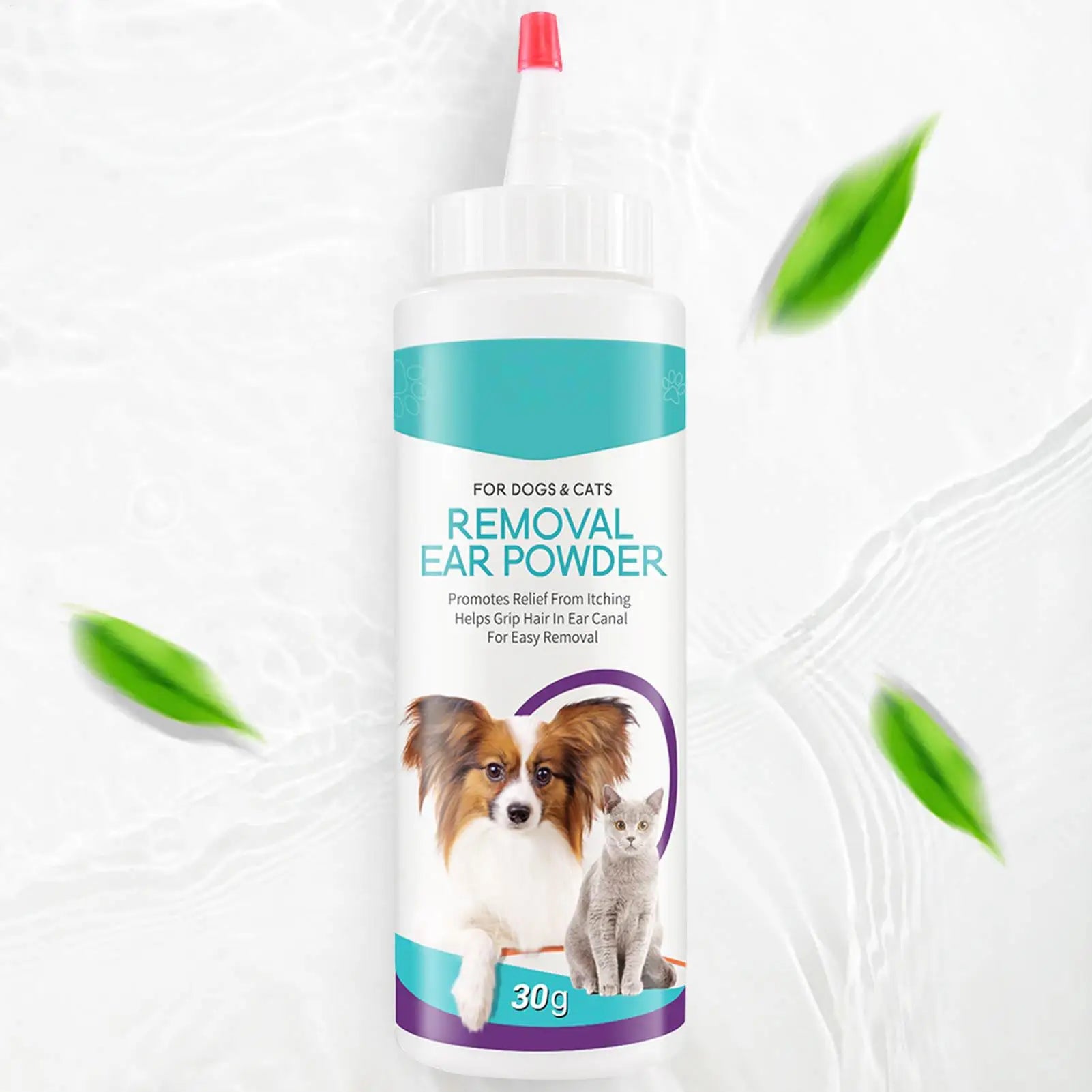 30G Pet Ear Powder Painless Ear Hair Removal Powder For Dogs And Pets Ear Cleaning Tool Ear Washing Powder Odor Removal Cleaner