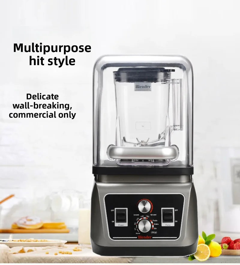 2L Blender Smoothie Maker Ice Crushing Machine,Household Ice Shaver Small Commercial Blender for Smoothies Protein Shakes Drinks