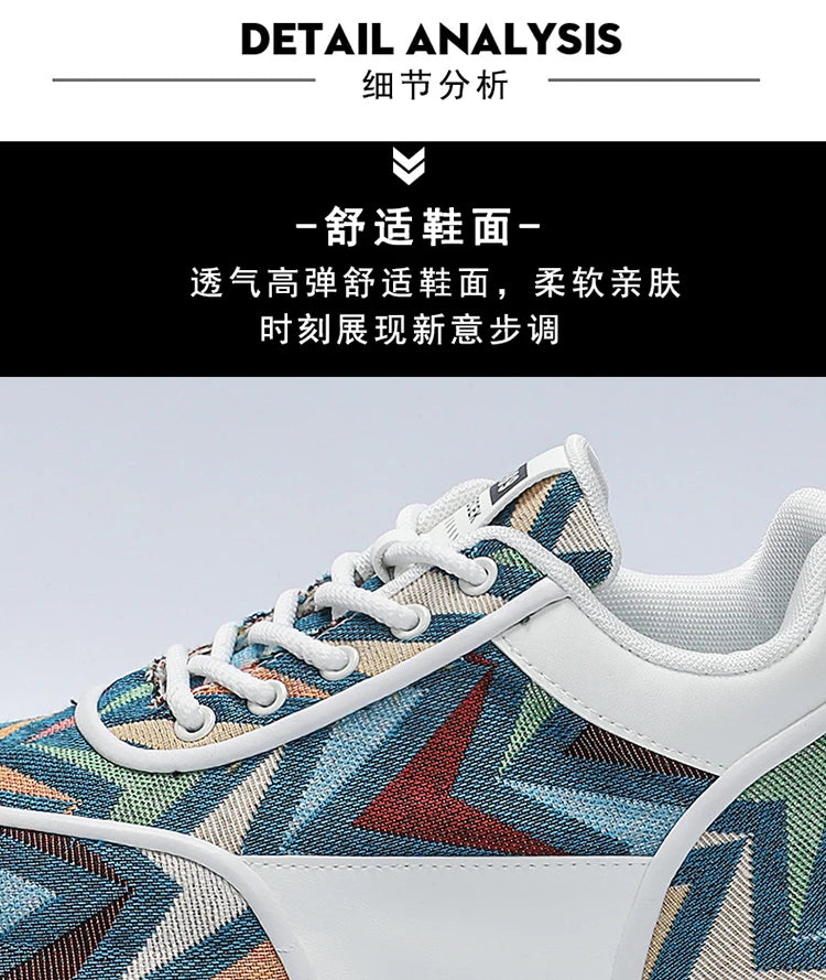 Chunky Sneaker Plus Size 45 46 47 48 Men Designer Shoes Fashion Casual Leather Mesh Breathable Increased Internal Platform Shoes