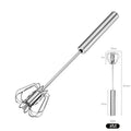 10/12/14inch Stainless Steel Semi Automatic Whisk Blender for Home -Versatile Tool for Egg Beater, Milk Frother, Hand Push Whisk