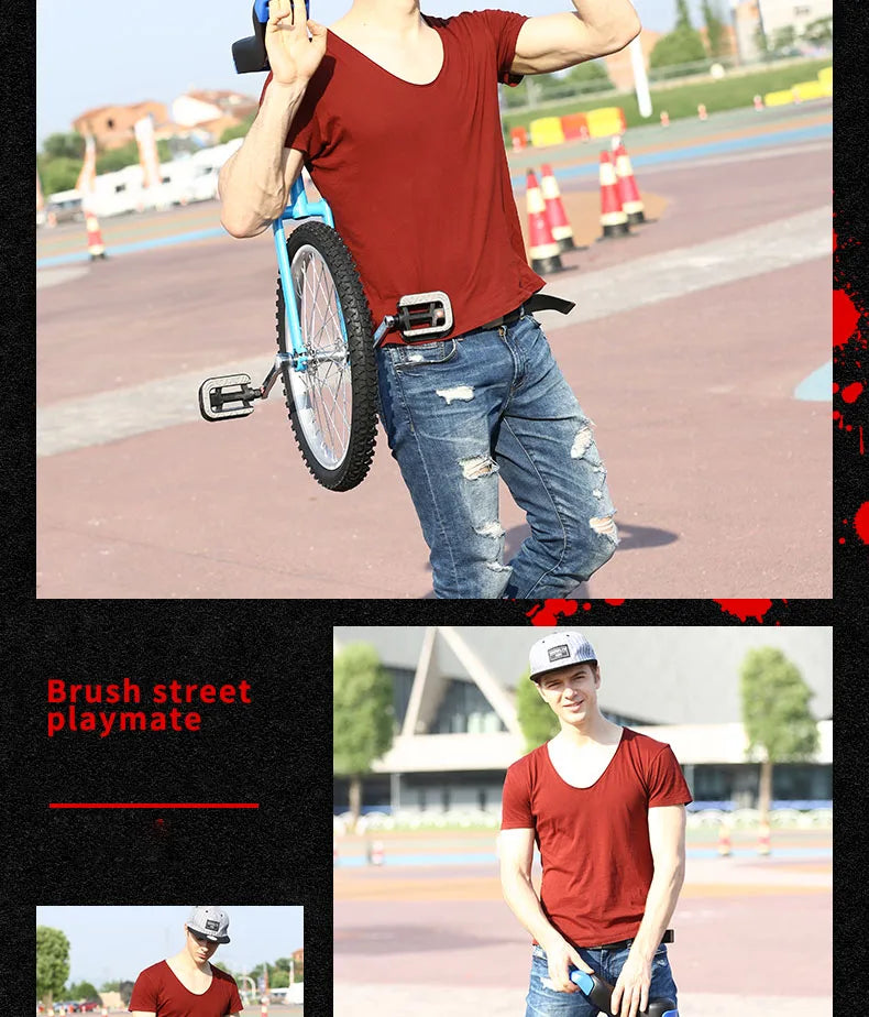 24'' Unicycle Monocycle Men Children Adult Balance Bike Funny Acrobatics Single-Wheel Lock Wheelbarrow